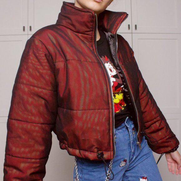 ✨I.AM.GIA RED ROAD WARRIOR PUFFER WINTER JACKET - Picture 2 of 5